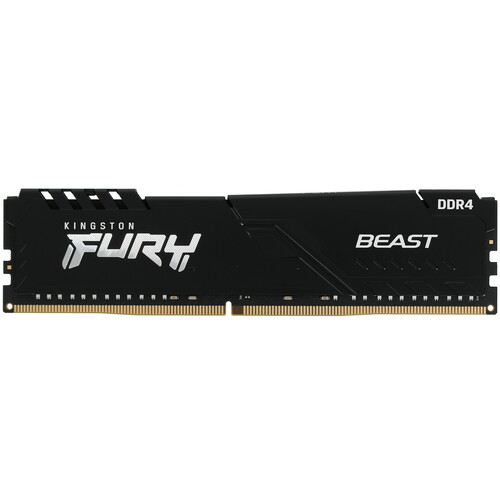Модуль памяти DDR4 16Gb PC25600 3200MHz Kingston FURY Beast Black (KF432C16BB1/16)