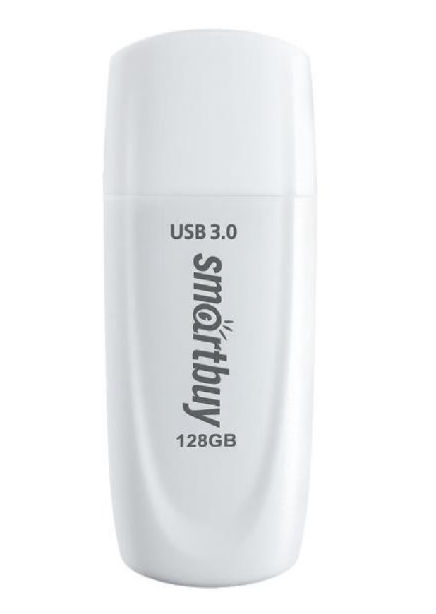 Флеш накопитель 128Gb USB 3.0 SmartBuy Scout White (SB128GB3SCW)