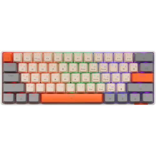 Клавиатура механическая PANTEON T3 PRO CS HS, 60%, RGB, слоновая кость/серый (33)