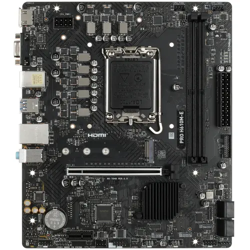 Материнская плата Socket 1700 MSI PRO H610M-E DDR-5