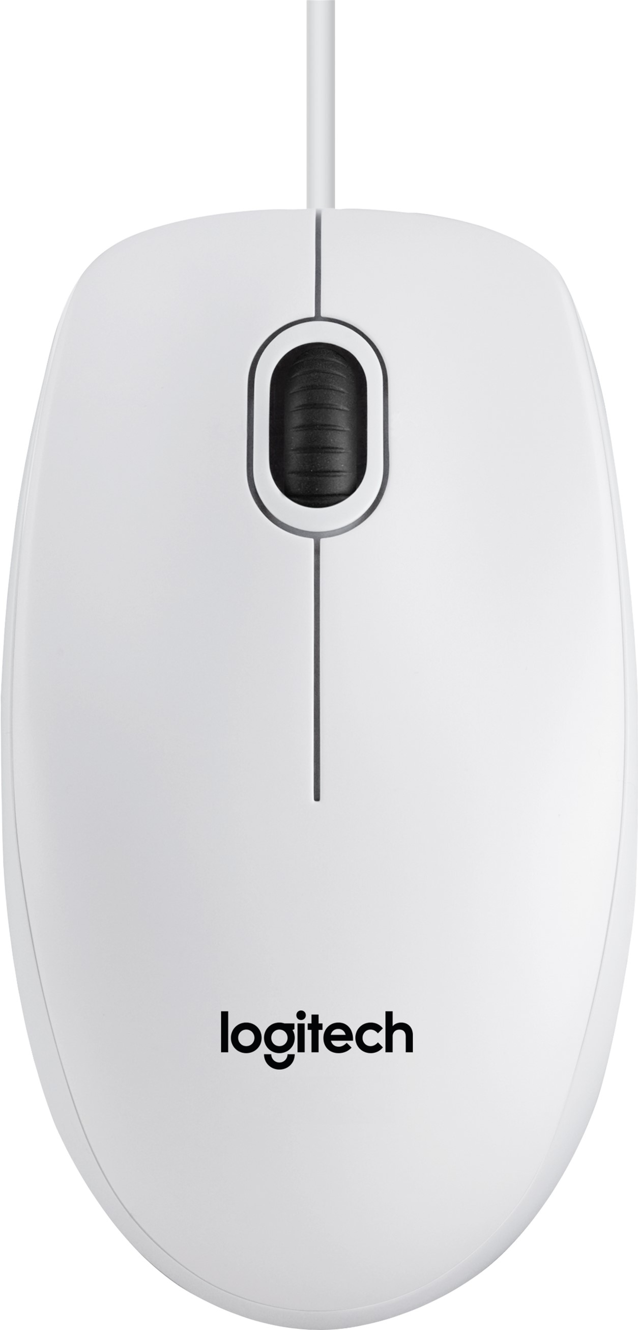 Мышь проводная Logitech B100 белая