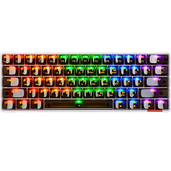 Клавиатура механическая Panteon T3 PRO CK BS USB, бел-чёрная