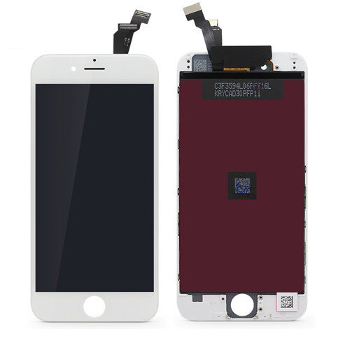 Дисплей для iPhone 6S + тачскрин белый с рамкой AAA (copy LCD)