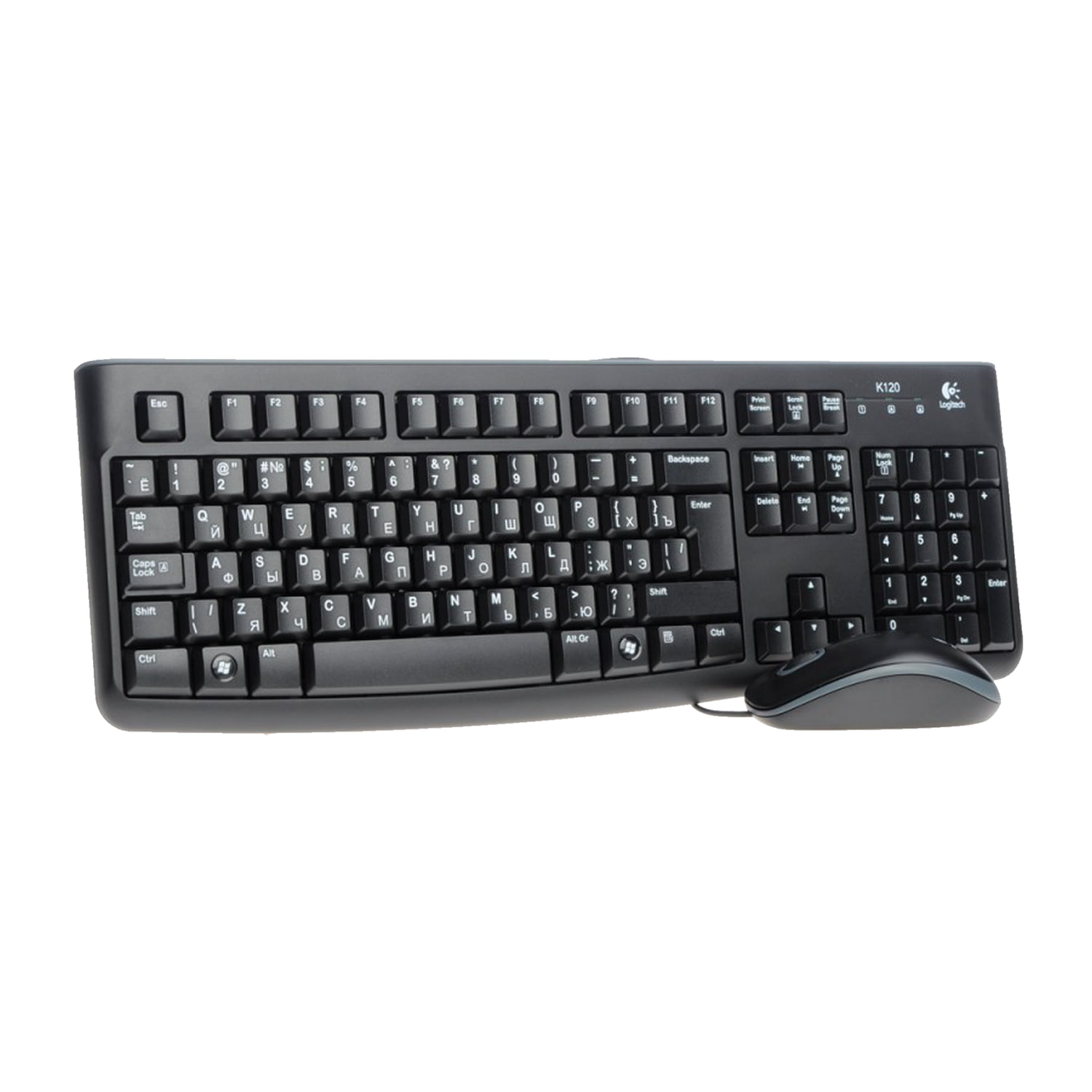 Проводной набор клавиатура + мышь Logitech Desktop MK120, USB