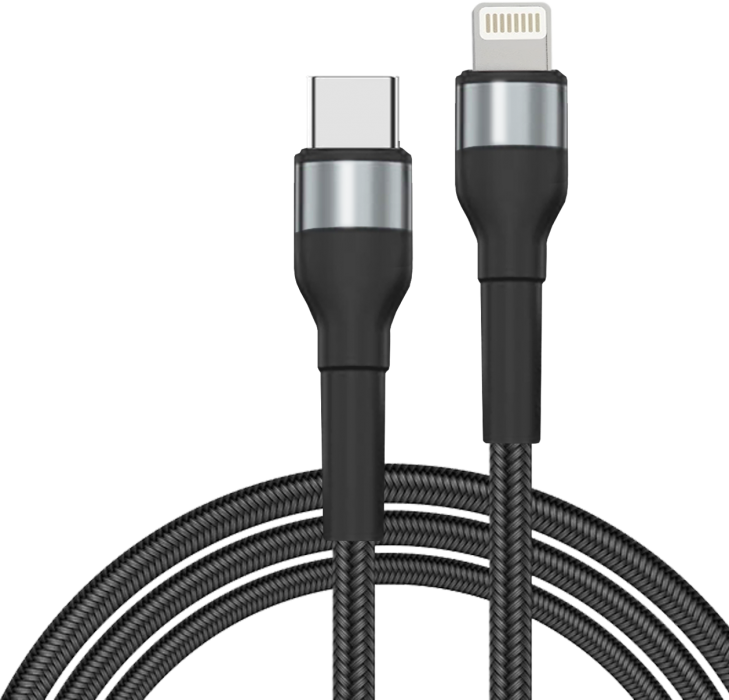 Кабель Type C - Lightning JETACCESS JA-DC60, 2м, черный