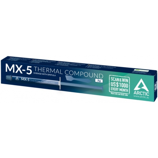 Термопаста Arctic Cooling MX-5 ACTCP00044A, шприц, 2г