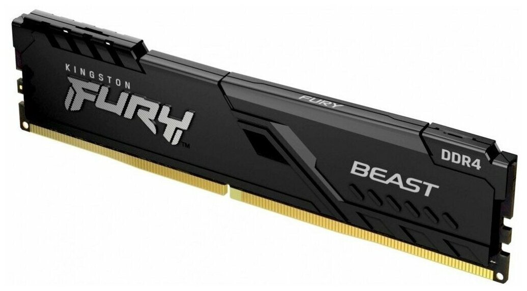 Модуль памяти DDR4 32Gb PC25600 3200MHz Kingston FURY Beast Black (KF432C16BB/32)