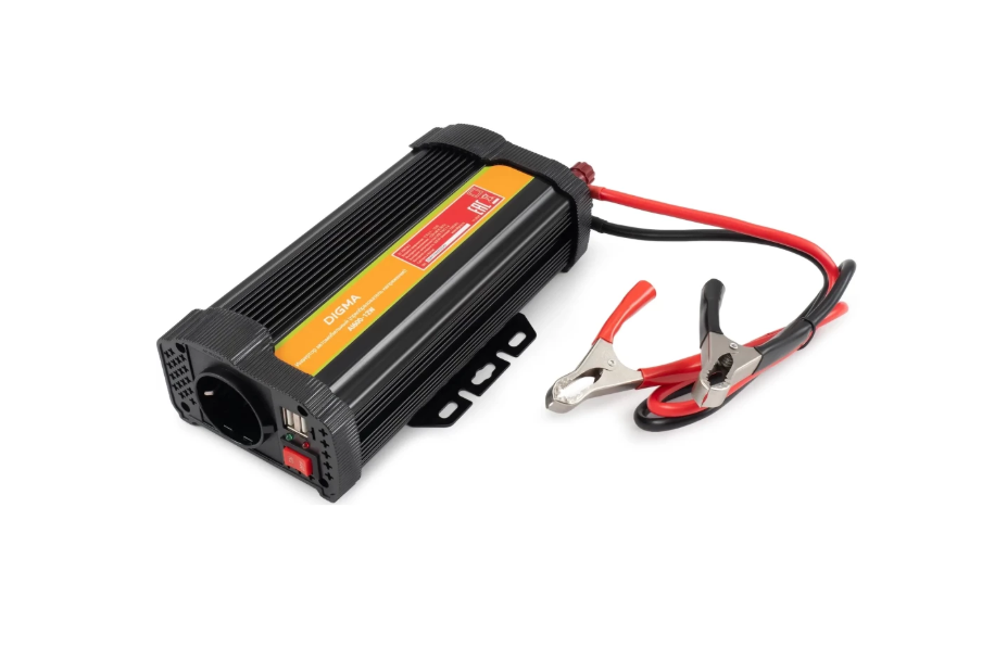Автомобильный инвертор Digma AI600-12W 600Вт
