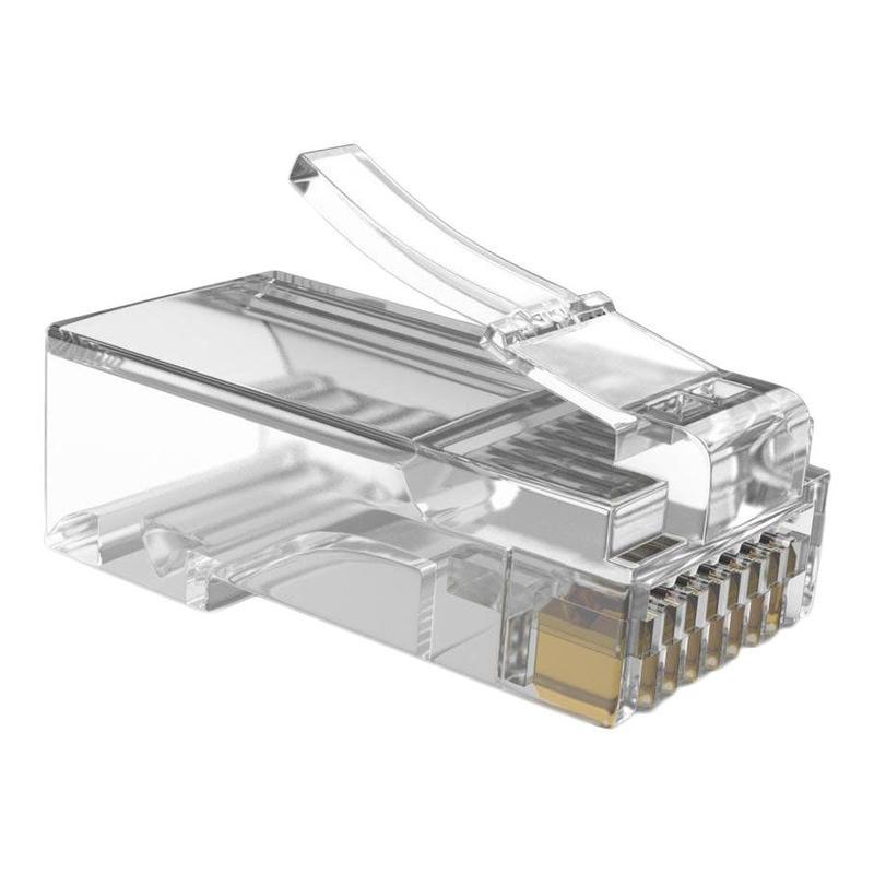Коннектор Cablexpert RJ-45 (8P8C) LC-PTU-01/100 универсальная кат.5e, 6 микрон, сквозная (100 шт.)