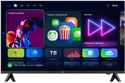 Телевизор 32" BQ 32FS34B черный