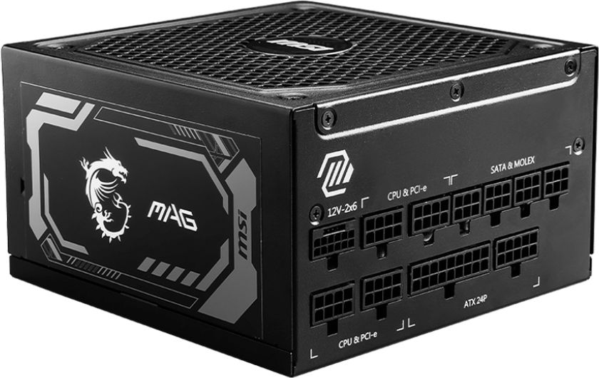 Блок питания 1000W MSI MAG A1000GL, 80+ Gold, модульный