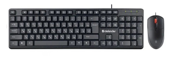 Проводной набор клавиатура + мышь Defender Line C-511 RU,черный