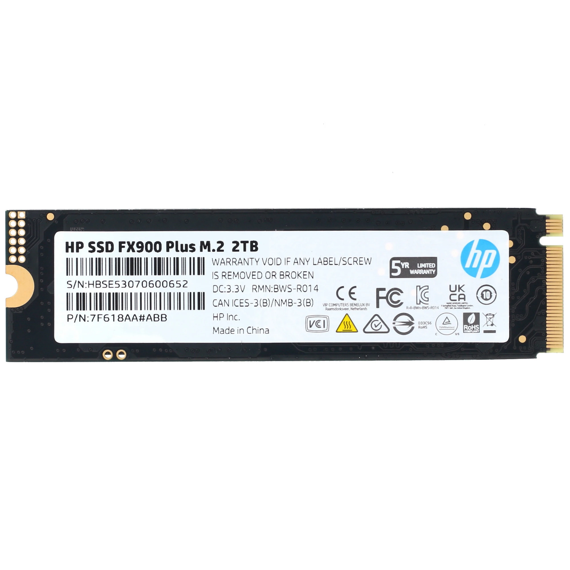 Накопитель SSD M.2 NVMe 2Tb HP FX900 plus [7F618AA#AAB]