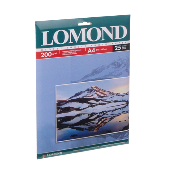 Фотобумага Lomond А4 Глянцевая (0102046) 200g/m 25 л