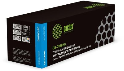 Картридж совместимый Cactus CS-C069HC 069H голубой (5500стр.)