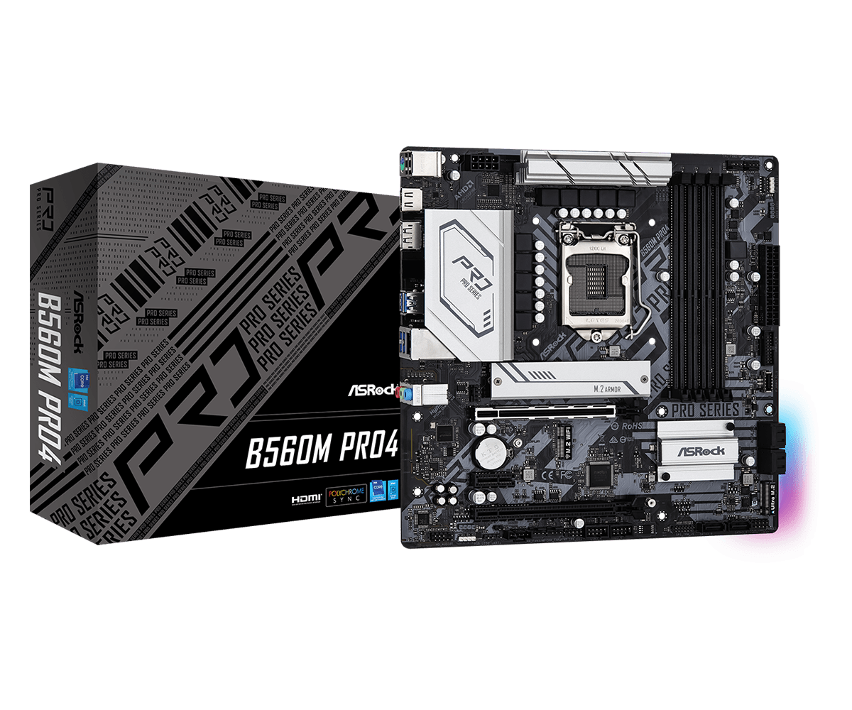 Материнская плата Socket 1200 ASRock B560M PRO4