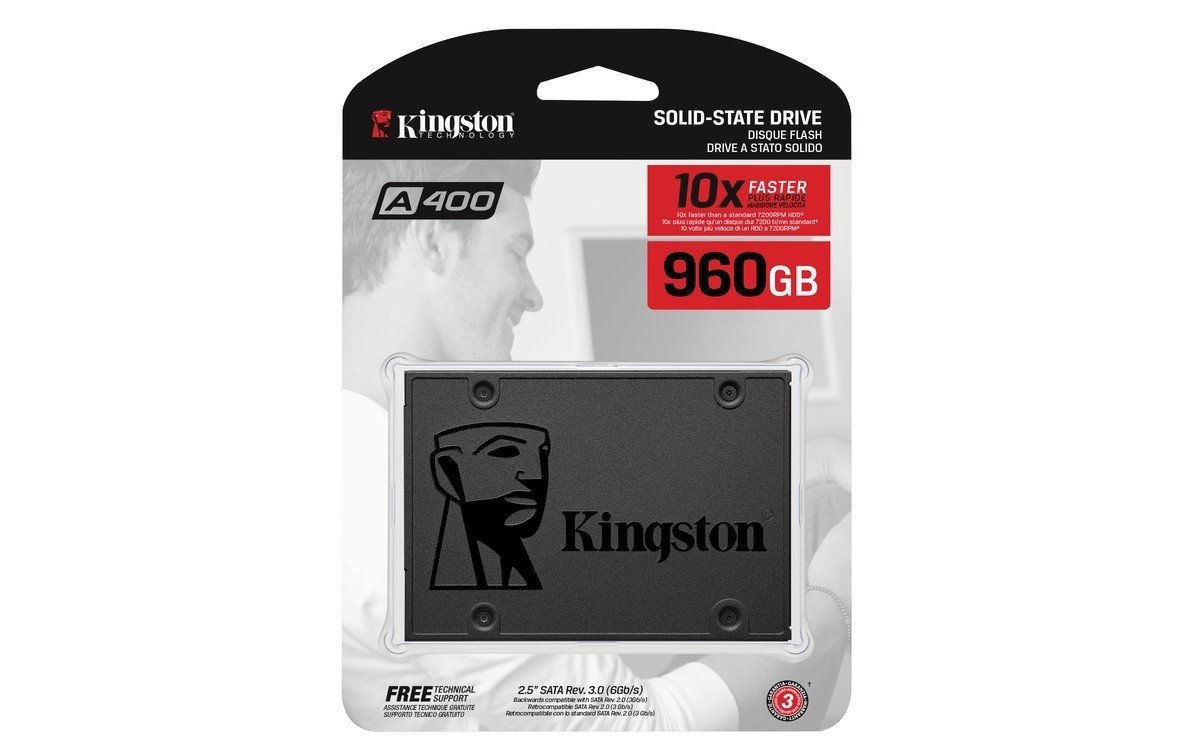 Накопитель SSD SATA 2,5" 960Gb Kingston SA400S37/960G