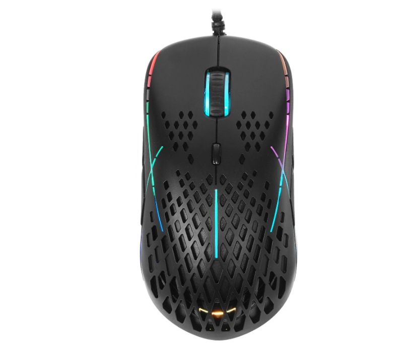 Мышь игровая HIPER Aero A-2 чёрная RGB, USB