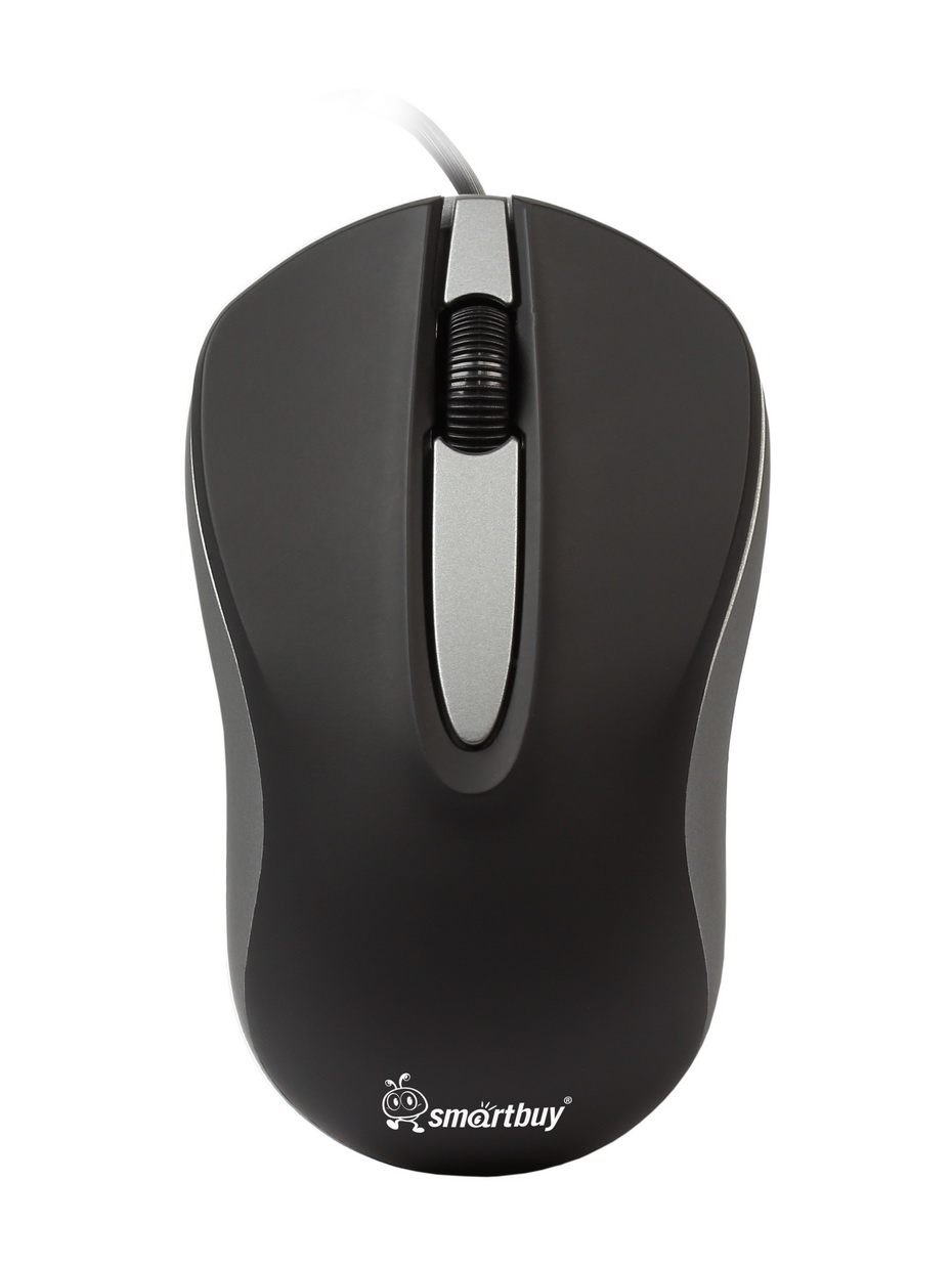 Мышь проводная Smartbuy ONE 329, USB, черный-серый