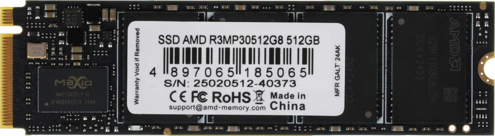 Накопитель SSD M.2 NVMe 512Gb AMD Radeon R3 R3MP30512G8