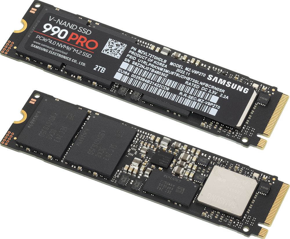 Накопитель SSD M.2 NVMe 2Tb Samsung 990 PRO (MZ-V9P2T0BW)
