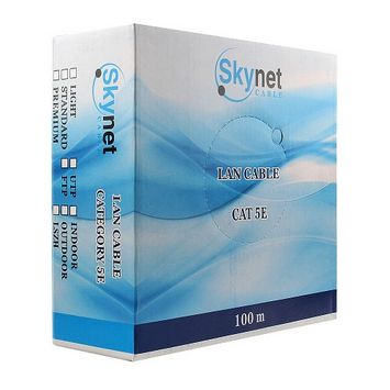 Кабель внутренний витая пара Бухта 100м SkyNet Premium UTP5e 4pr ( 0.51mm) медь CSP-UTP-4-CU/100
