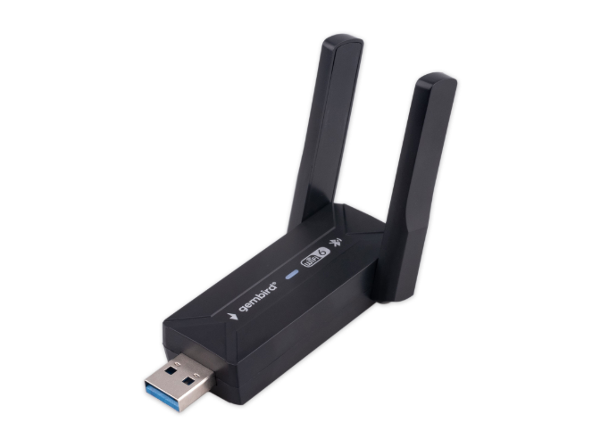 Беспроводной двухдиапазонный сетевой USB адаптер WiFi+Bluetooth Gembird WNP-UA-013