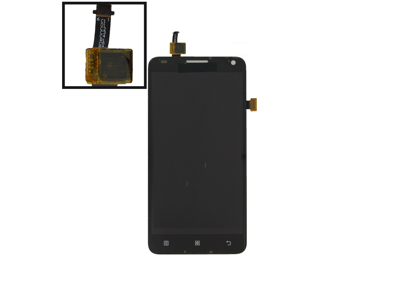 Дисплей для Lenovo S580 + тачскрин, черный