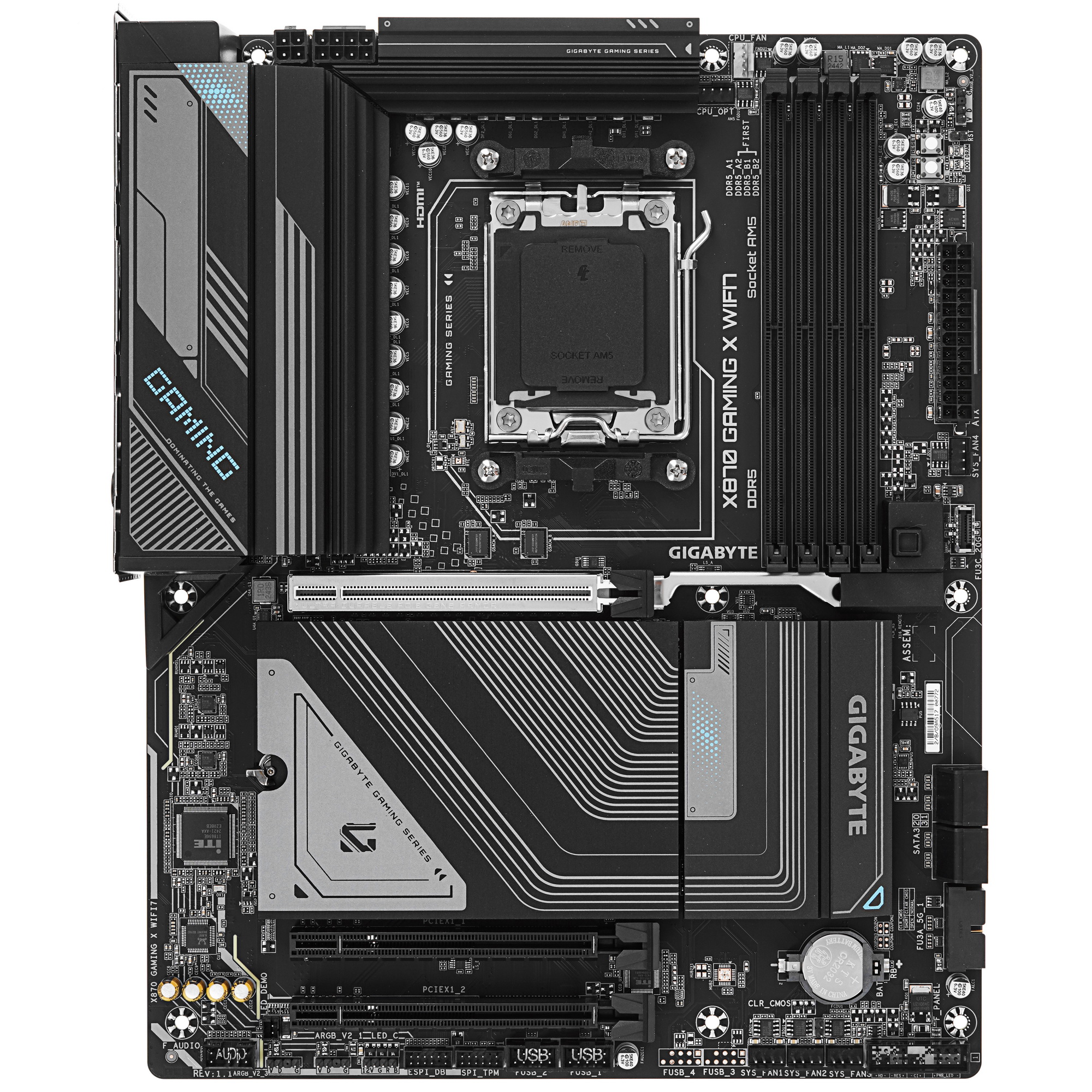 Материнская плата Socket AM5 GIGABYTE X870 GAMING X WIFI7