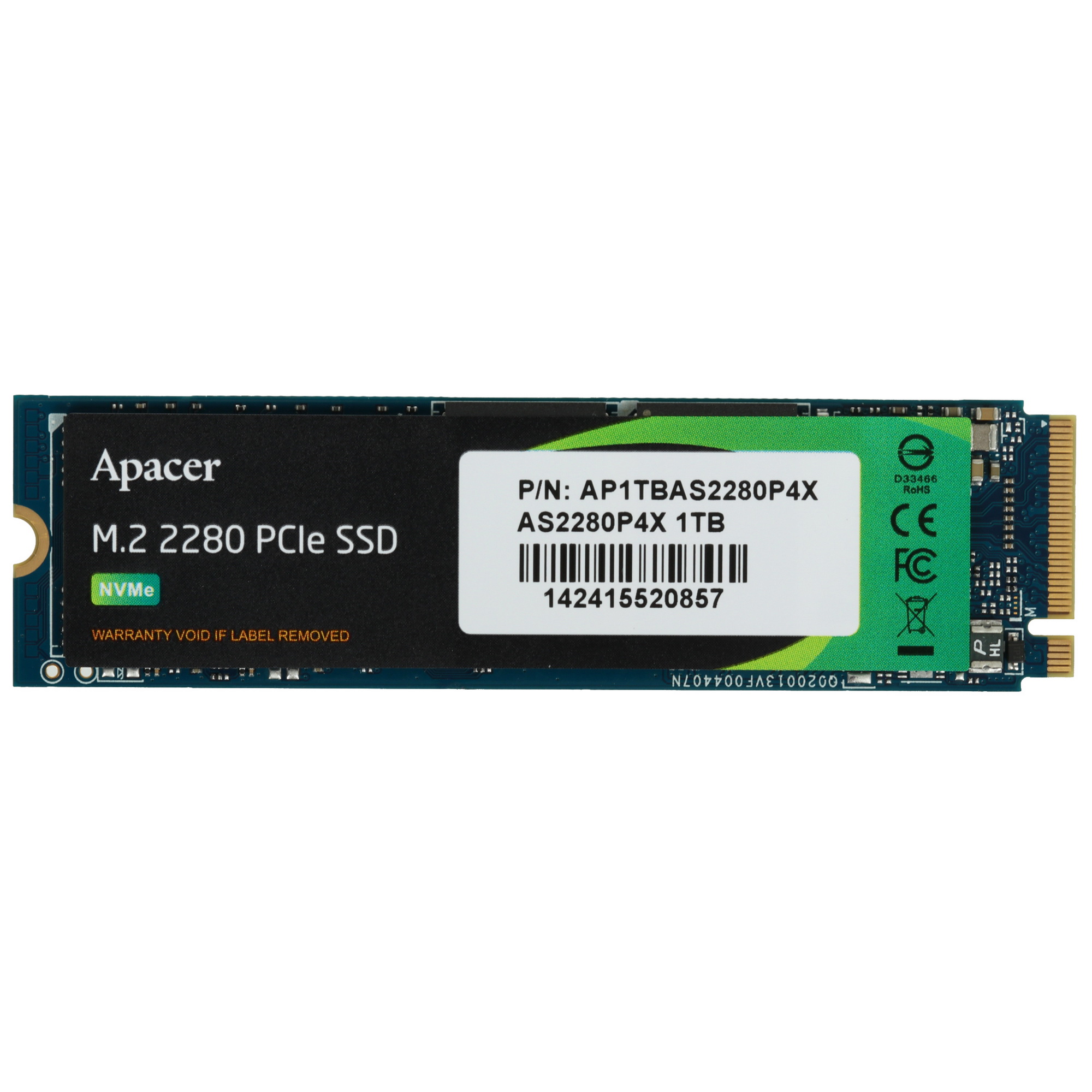 Накопитель SSD M.2 NVMe 1TB Apacer AS2280P4 AP1TBAS2280P4X-1