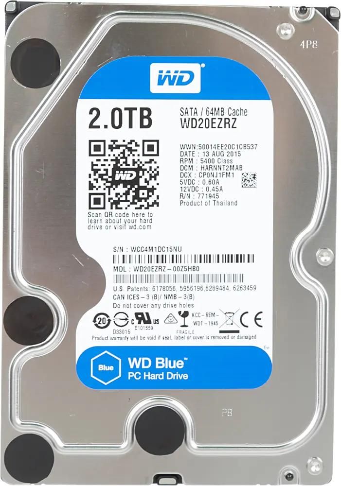 Жесткий диск 3.5" 2000Gb WD Blue (WD20EZRZ)