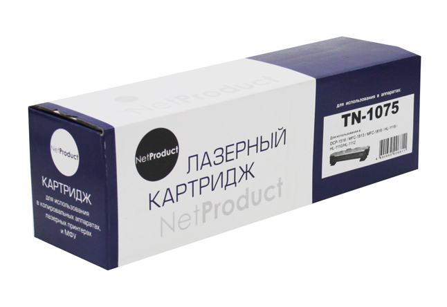 Картридж совместимый NetProduct N-TN-1075 (HL-1010R/1112R/DCP-1510R/MFC-1810R)