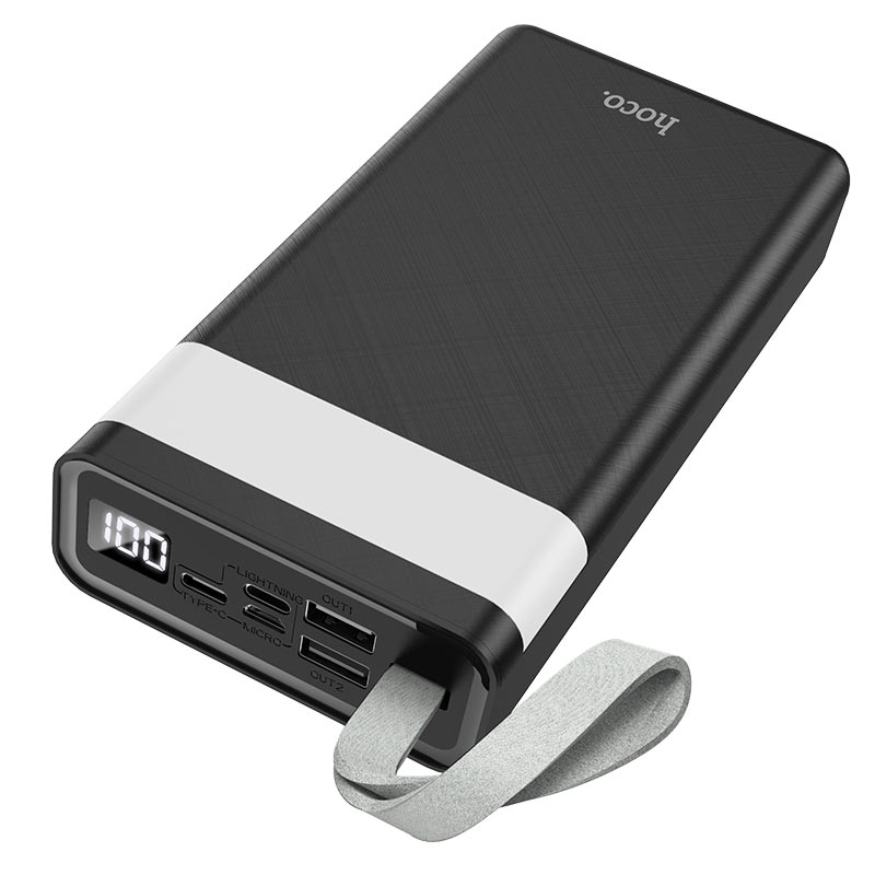 Портативный аккумулятор Hoco J73, Li-ion, 2A, 30000mAh черный