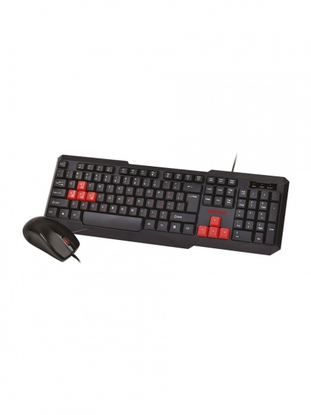 Проводной набор клавиатура + мышь Smartbuy ONE SBC-230346-KR, чер/красн
