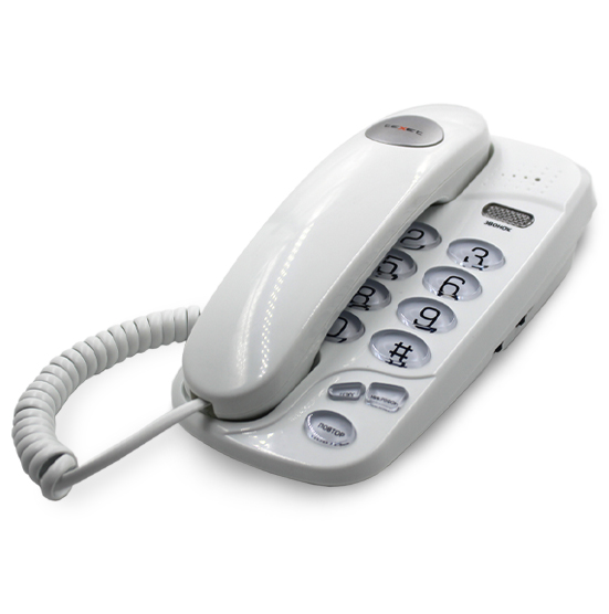 Телефон проводной teXet TX-238, белый