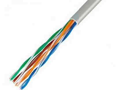 Кабель внутренний витая пара (метражём) solid UTP CAT5E 4pr (CCA, 0.50mm)