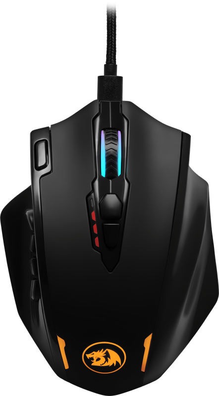 Мышь беспроводная игровая Redragon Impact Elite, RGB, черный