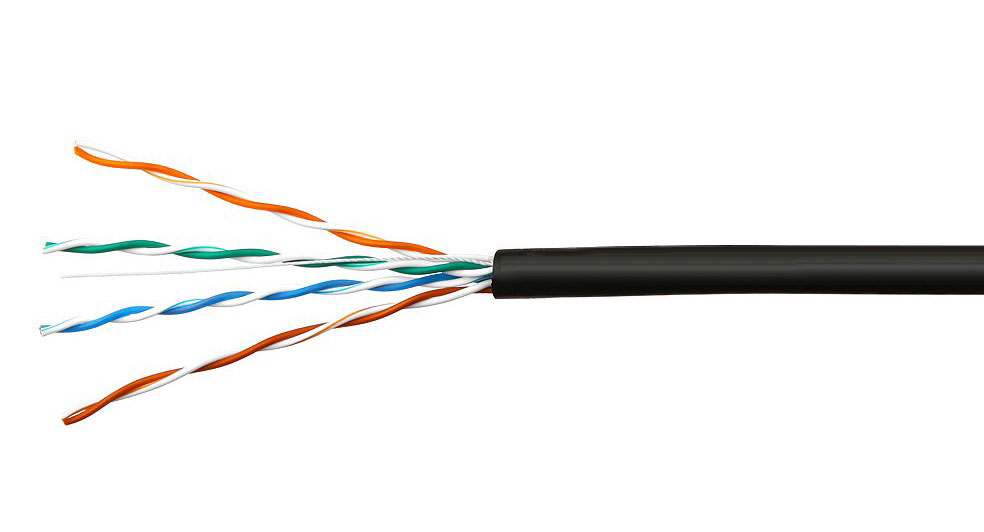 Кабель внешний витая пара Бухта 305м SkyNet Standart UTP5e 4pr ( 0.48mm) медь CSS-UTP-4-CU-OUT-N