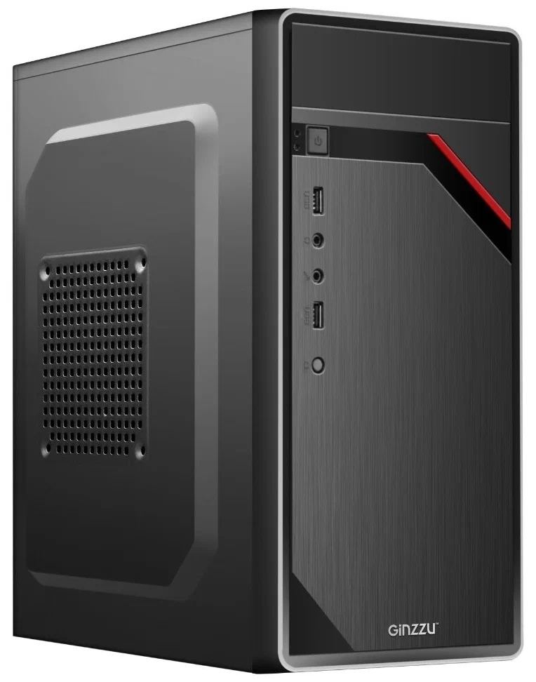 Корпус mATX без БП Ginzzu D180