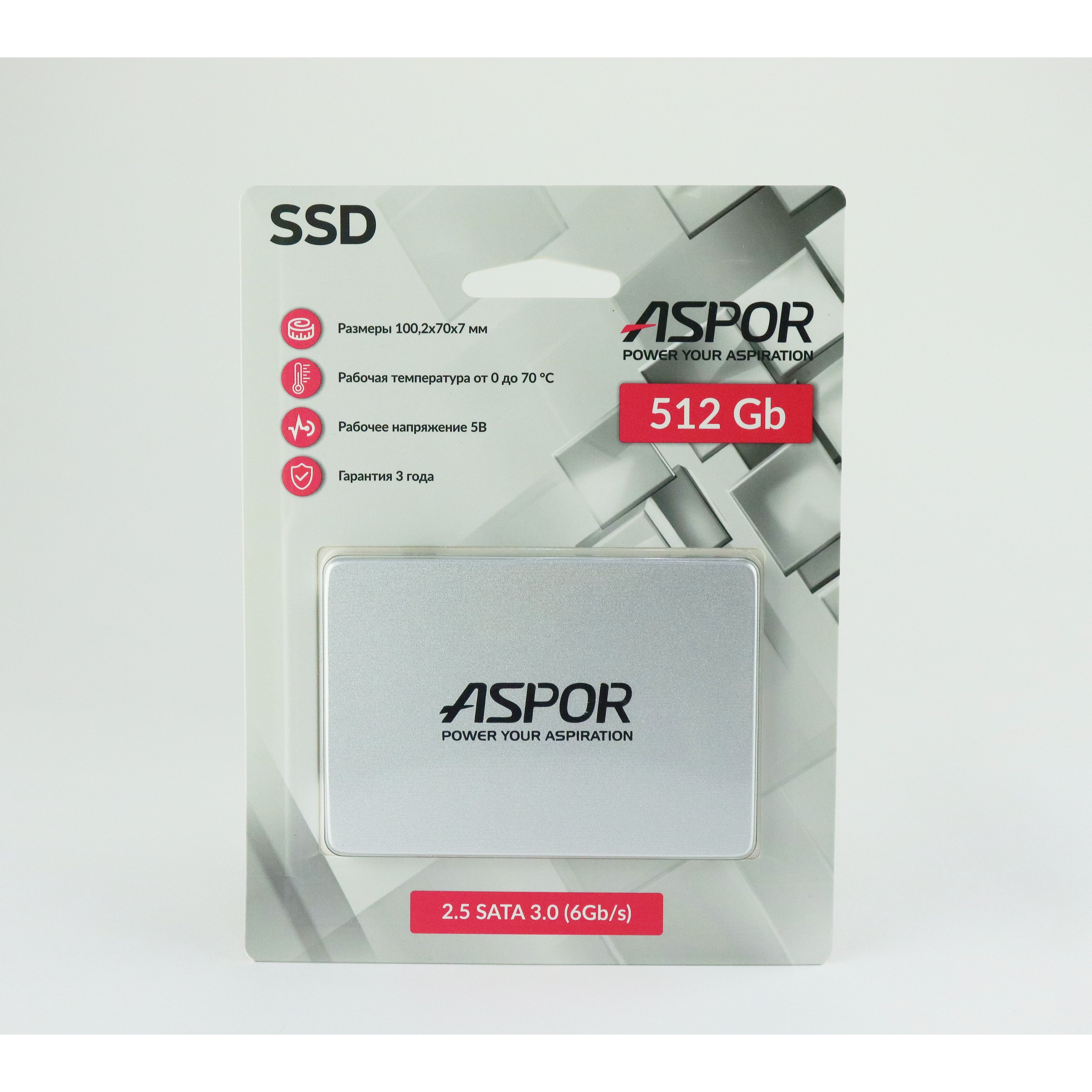 Накопитель SSD SATA 2,5" 512Gb Aspor