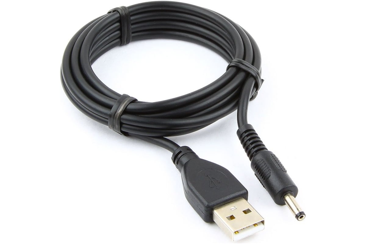 Кабель питания USB 2.0 Pro Gembird CC-USB-AMP35-6-N, AM/DC 3,5мм (для хабов), 1.8м