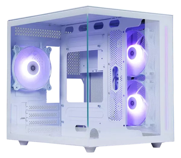 Корпус mATX без БП Defender NovaCube, белый (с кулерами)