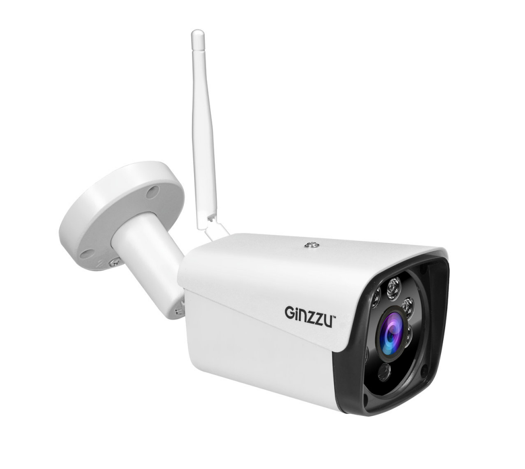 WiFi Камера видеонаблюдения Ginzzu HWB-5302A, WiFi 5.0Mp , 3.6mm, IR 30м, IP66, мет.
