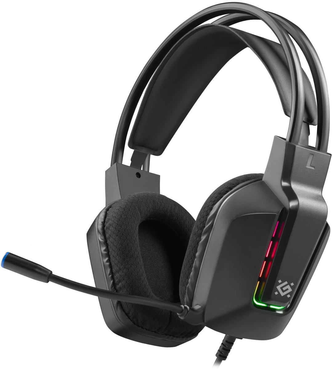 Гарнитура игровая Defender Gothic, RGB, черный