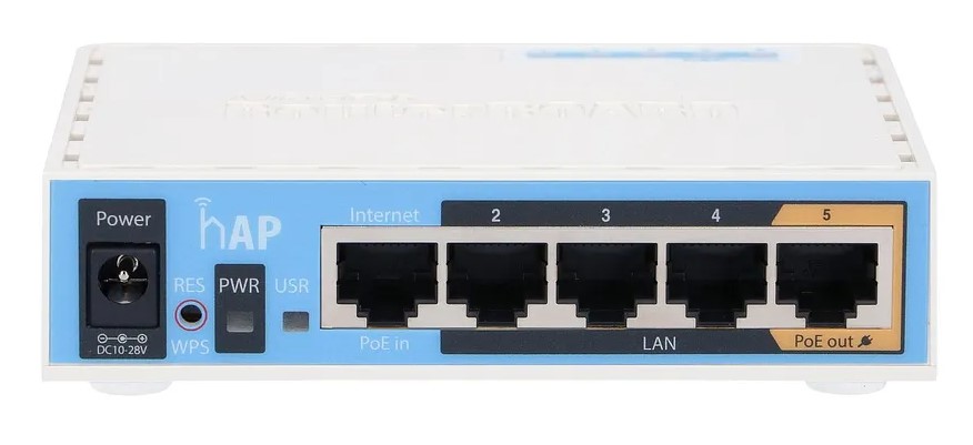 Беспроводной маршрутизатор MikroTik hAP, N300 (rb951ui-2nd) белый