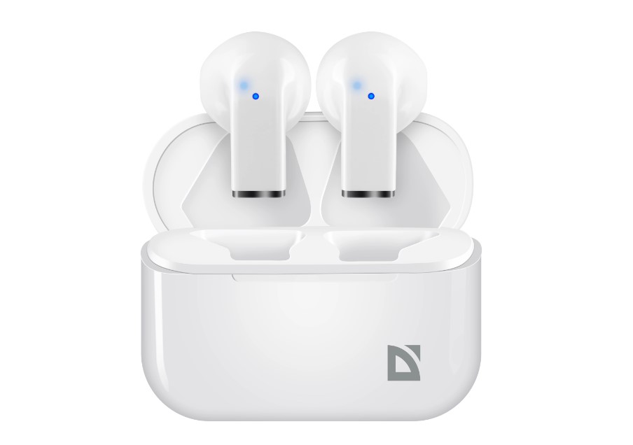 Bluetooth Гарнитура Defender Twins 955 белый,TWS