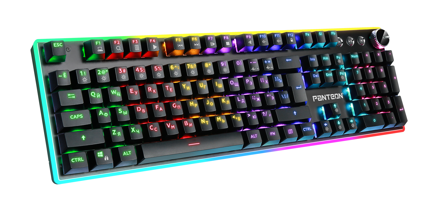Клавиатура механическая PANTEON T9 USB, чёрная