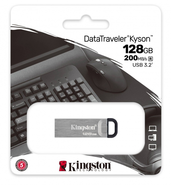Флеш накопитель 128Gb USB 3.2 Kingston DataTraveler Kyson