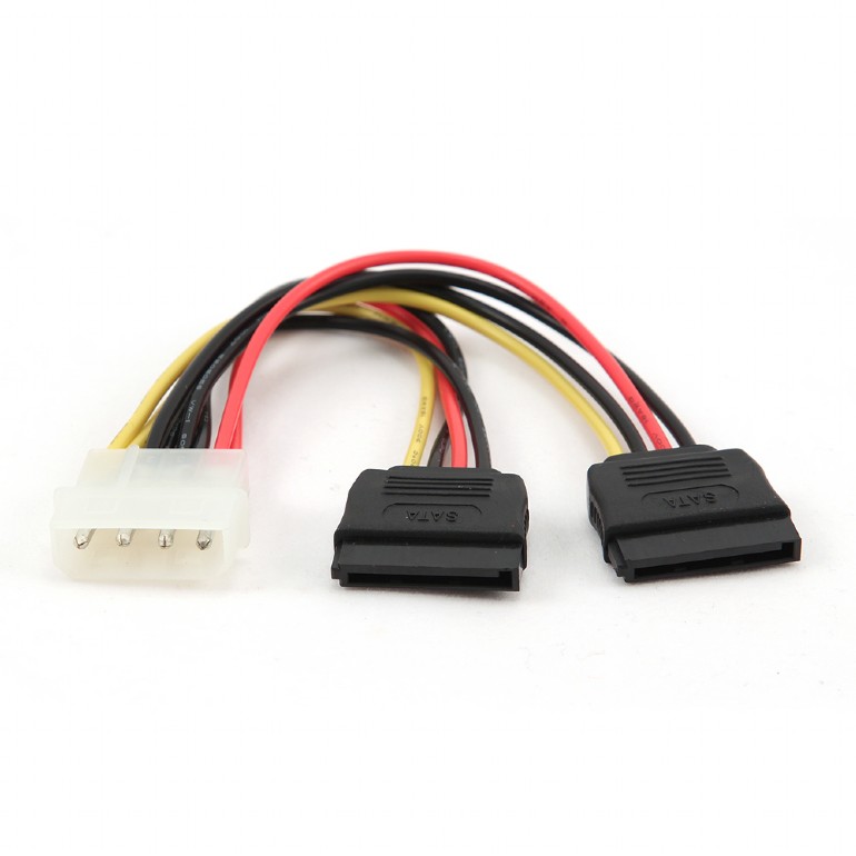 Кабель питания SATA (4 pin MOLEX to 2*SATA) Cablexpert CC-SATA-PSY