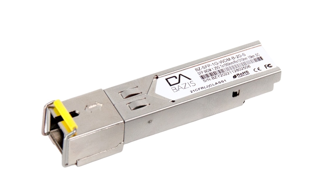 Модуль SFP BZ-SFP-1G-WDM-B-20-S (WDM SFP, скорость 1,25Gb, 1550nm, 20 км, SC, DDM)
